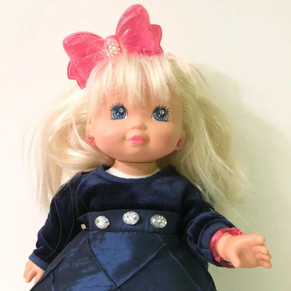 Vtg 1988 PJ Sparkles Mattel Baby Twinkles Light Up Doll 14 Inch Not Her Outfit - Picture 4 of 16